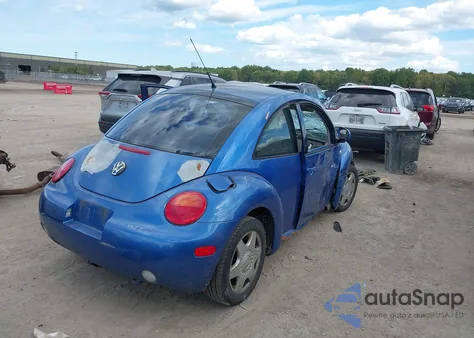 2000 Volkswagen New Beetle Gls 1.8L Turbo z USA, uszkodzony, nr VIN 3VWCD21C3YM494043